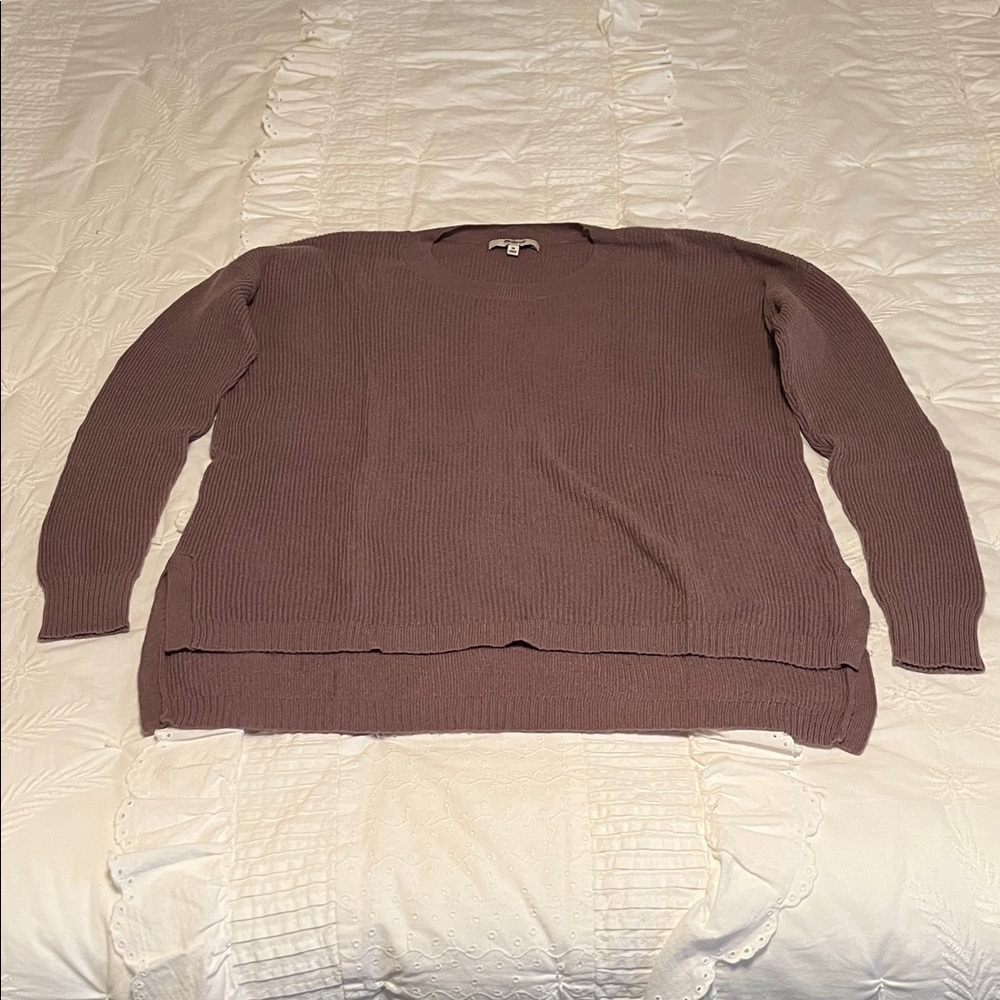 Madewell Women's Purple Crew Neck Sweater